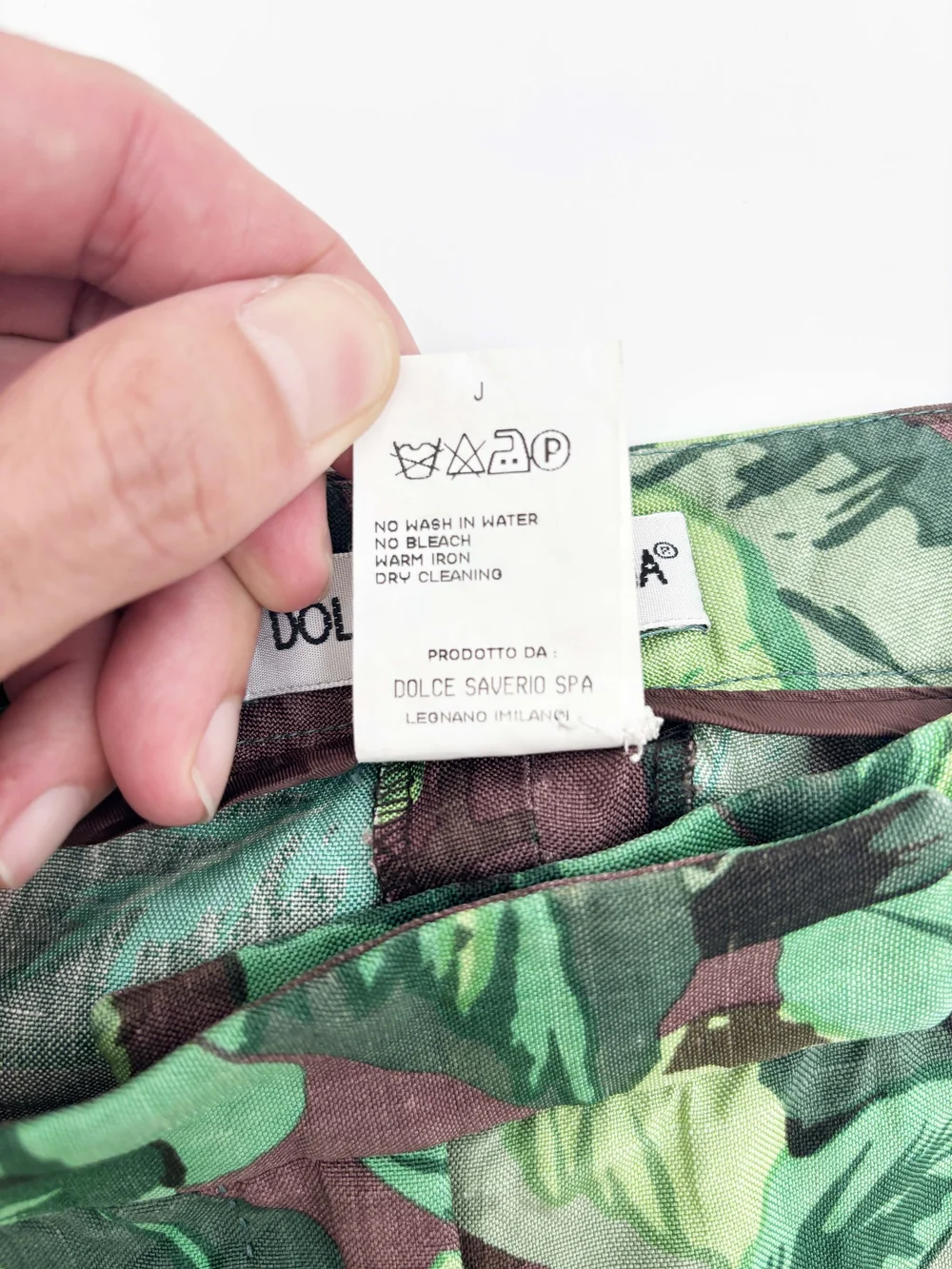 Dolce & Gabbana S/S 1997 leaf print suit — JAMES VELORIA